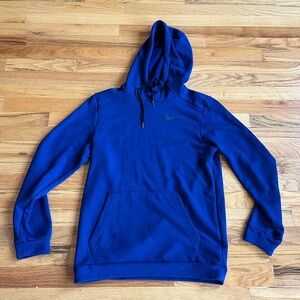 NIKE Blue Pullover sweatshirt Cowl Hood Small Blue